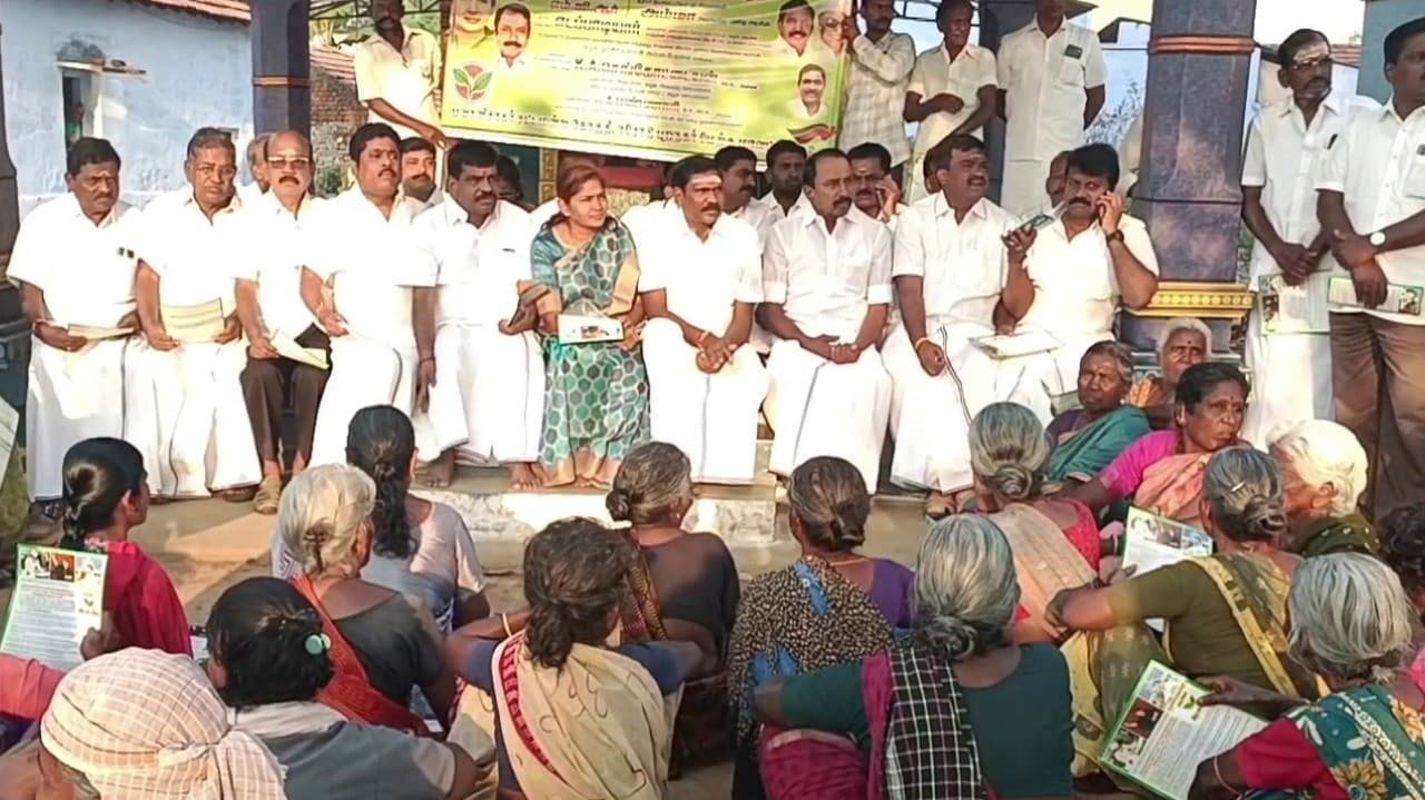 2026 தேர்தலை முன்னிட்டு அதிமுக திண்ணை பிரசாரத்தில்  கே.ஏ.செங்கோட்டையன் பங்கேற்பு