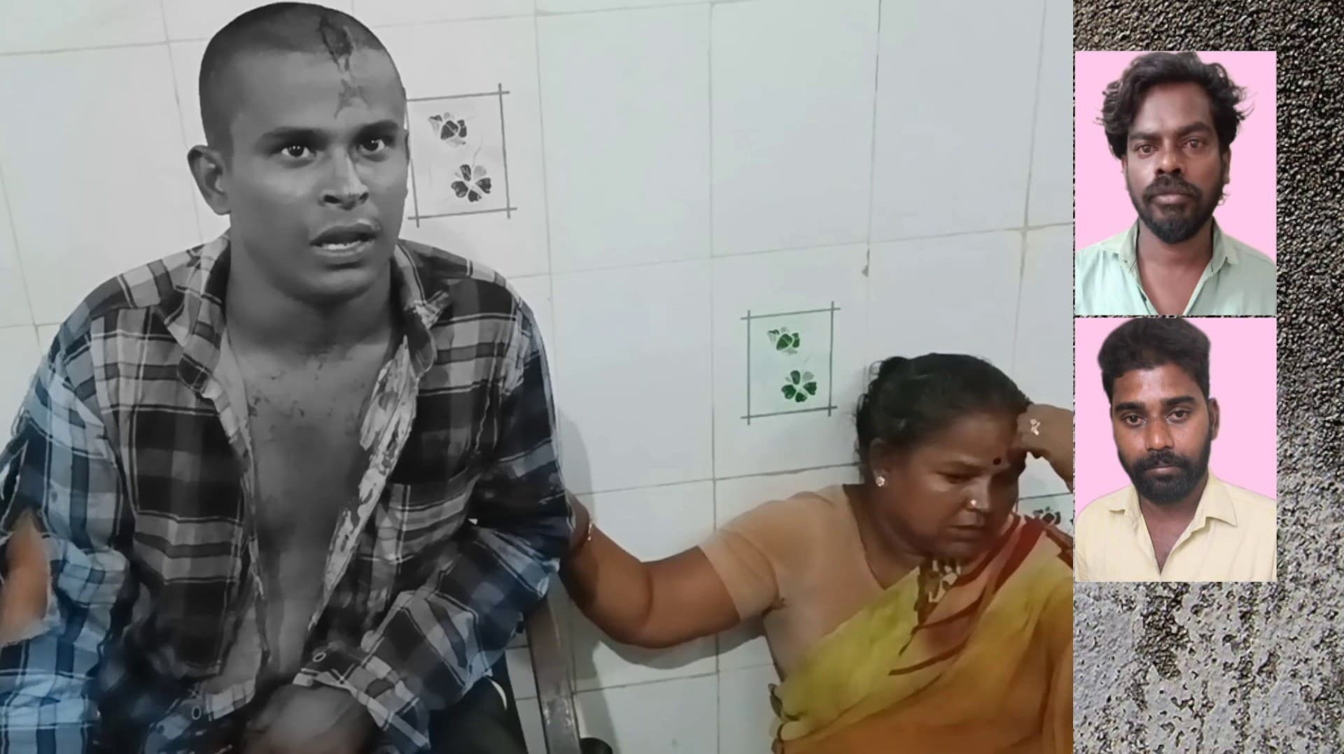 தந்தை, மகன்கள் மீது தாக்குதல் நடத்திய ரவுடிகள் 2 பேர் கைது.. பிளேடு மணியைத் தேடும் போலீசார்..!