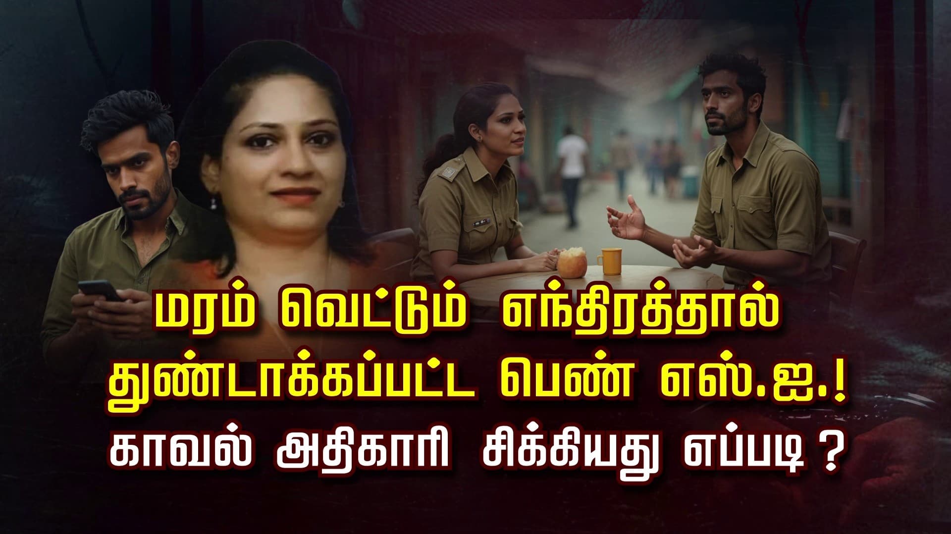 மரம் வெட்டும் எந்திரத்தால் துண்டாக்கப்பட்ட பெண் எஸ்.ஐ.! காவல் அதிகாரி சிக்கியது எப்படி ?