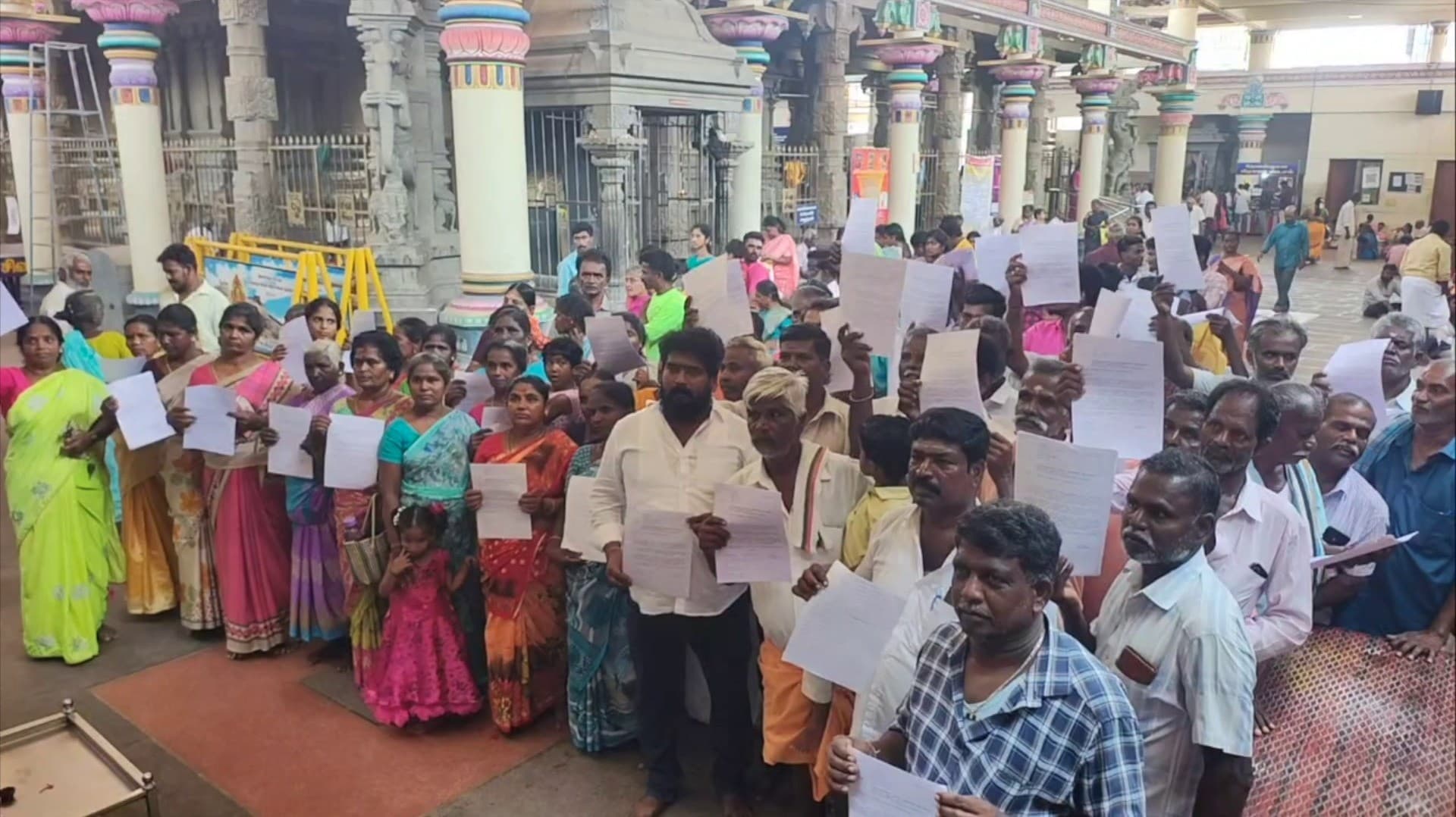 திண்டுக்கல் அபிராமி அம்மன் கோவிலுக்கு சொந்தமான நிலம் ஆக்கிரமிப்பு