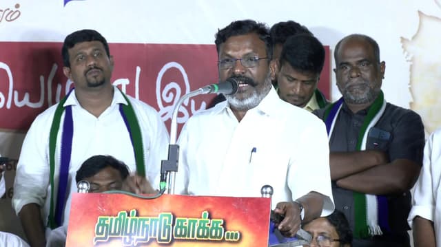 எனது பேச்சை எதிர்க்கட்சிகள் திரித்து பேசுகிறார்கள்- திருமா
