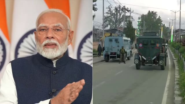காஷ்மீரின் சுற்றுலா பயணிகள் மீது பயங்கரவாதிகள் தாக்குதல் - பிரதமர் மோடி கடும் கண்டனம்