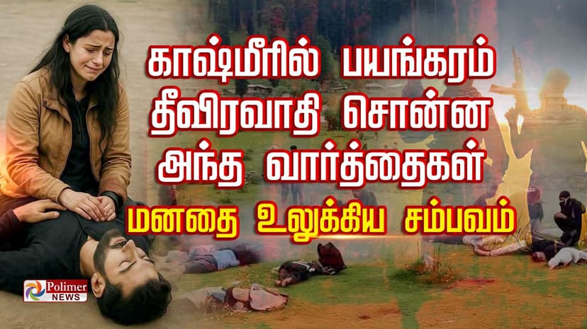 காஷ்மீரில் பயங்கரம் தீவிரவாதி சொன்ன அந்த வார்த்தைகள்
 மனதை உலுக்கிய சம்பவம்