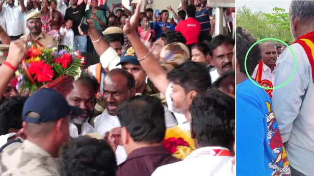 மதுரையில் விஜயை சந்தித்து மாலை அணிவித்த காவலர் சஸ்பெண்ட்