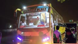 மதுபோதையில் தனியார் பேருந்தை தாறுமாறாக இயக்கிய ஓட்டுநர்