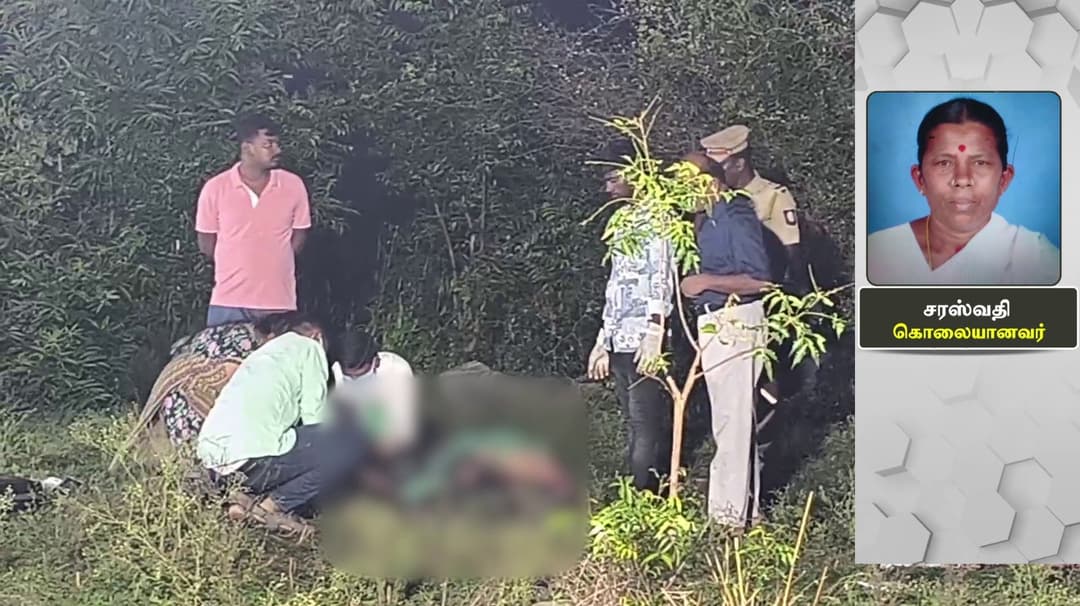 மாடு மேய்த்துக் கொண்டிருந்த மூதாட்டியைத் தாக்கிக் கொலை செய்துவிட்டு நகைப் பறிப்பு