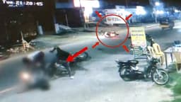 அதிவேகமாக சென்ற இருசக்கர வாகனம் ஆட்டோ மீது மோதி விபத்து..!