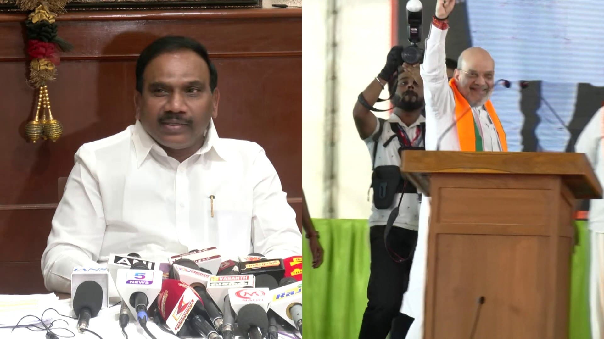 தி.மு.க.வை பார்த்து அமித் ஷாவிற்கு தான் ஷாக் அடித்துள்ளது - ஆ.ராசா