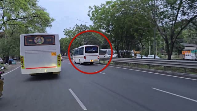 மதுபோதையில் பேருந்தை தாறுமாறாக ஓட்டிய ஓட்டுநர்.. சுமார் 5 கி.மீ தூரம் விரட்டிச் சென்று மடக்கிப் பிடித்த போலீசார்