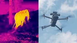 காட்டு யானைகளை தெர்மல் டிரோன் மூலம் கண்காணிக்கும் வனத்துறையினர்