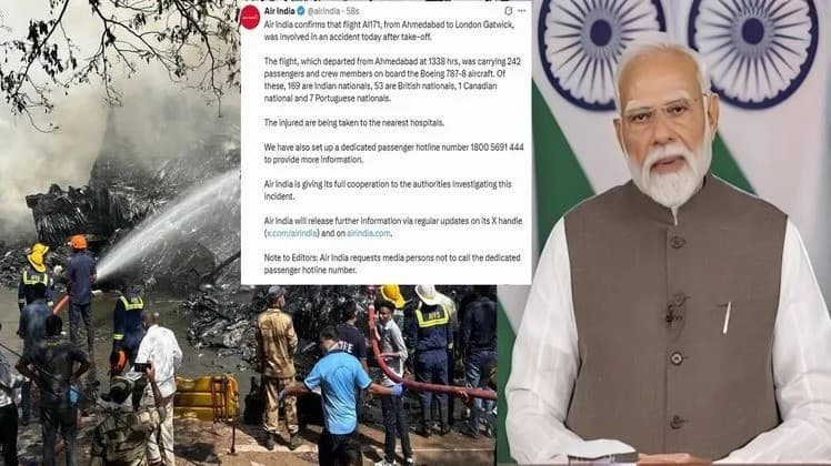 விமானம் விபத்துக்குள்ளான சம்பவத்தை அறிந்து அதிர்ச்சியும், பெரும் துயரமும் அடைந்தேன் - பிரதமர் வலைதள பதிவு