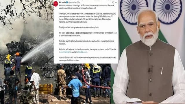 விமானம் விபத்துக்குள்ளான சம்பவத்தை அறிந்து அதிர்ச்சியும், பெரும் துயரமும் அடைந்தேன் - பிரதமர் வலைதள பதிவு