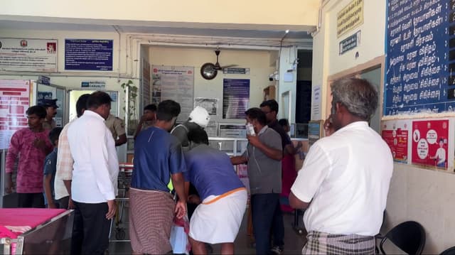 நிலப்பிரச்னை தொடர்பாக உறவினர்களுக்கிடையே மோதல் - 5 பேருக்கு அரிவாள் வெட்டு