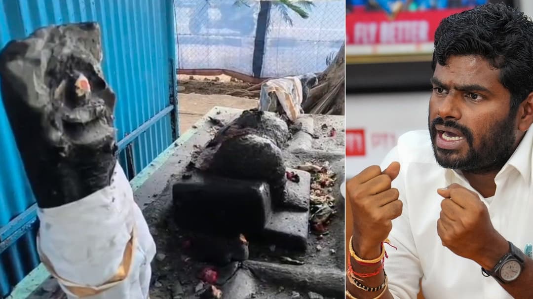 கோவை பிளேக் மாரியம்மன் கோவில் சிலைகள் உடைப்பு - அண்ணாமலை கண்டனம்