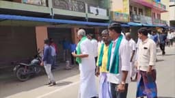 விலை வீழ்ச்சி காரணமாக பாதிக்கப்பட்டுள்ள மா விவசாயிகள்.. ஆதரவாக வணிகர் சங்கம் சார்பில் கடையடைப்பு போராட்டம்..