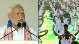 பிரதமர் மோடி தலைமையில் 3 லட்சம் பேர் பங்கேற்ற யோகா நிகழ்வு