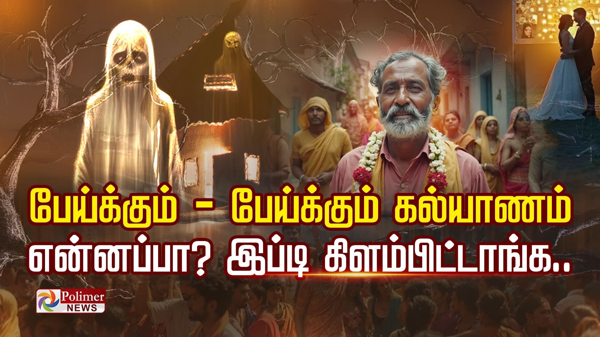 பேய்க்கும் - பேய்க்கும் கல்யாணம்... என்னப்பா? இப்டி கிளம்பிட்டாங்க.. ரொம்ப பயமுறுத்துரீங்களேபா..