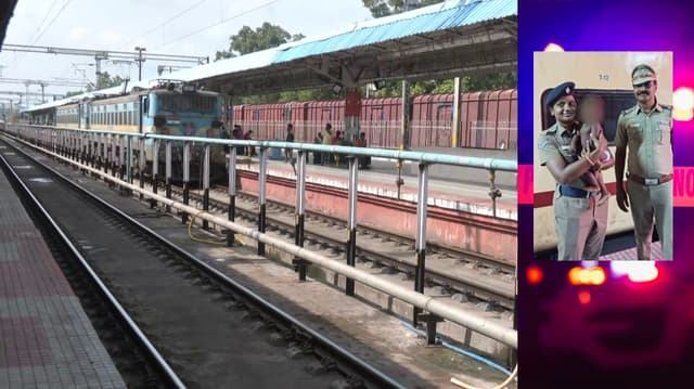 தண்ணீர் பாட்டில் வாங்கி வருவதாகக் கூறி ரயிலில் பயணியிடம் 8 மாத ஆண் குழந்தையை கொடுத்துவிட்டு இளைஞர் தலைமறைவு
