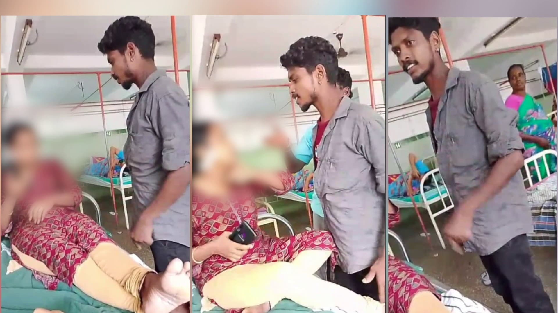 மயிலாடுதுறையில் குடும்பத் தகராறு காரணமாக பெண் மீது மருத்துவமனையில் புகுந்து தாக்குதல்