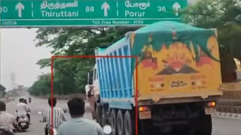 செங்கல்பட்டு சுங்கச் சாவடியில் லாரி கடத்தல் - 15 கி.மீ. தூரம் துரத்திச் சென்று பிடித்த போலீசார்