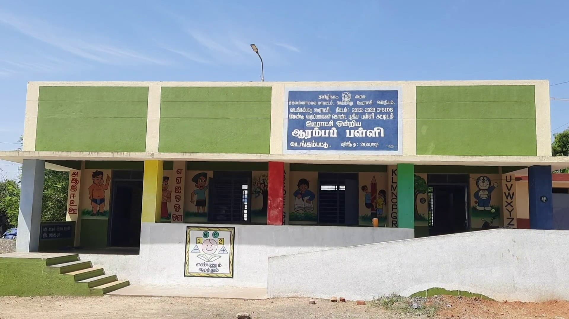 அரசு பள்ளி சமையல் கூடத்தில் எரிவாயு கசிவால் தீ விபத்து.. தீயை அணைத்த சமையல் தொழிலாளர்கள்..