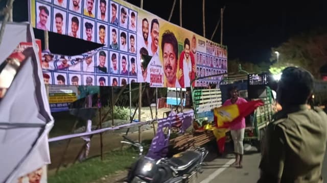 விஜயின் பிறந்த நாள் பேனர்களை தி.மு.க.வினர் கிழித்ததாக புகார்... நள்ளிரவில் தி.மு.க. மற்றும் த.வெ.க.வினர் மோதல்