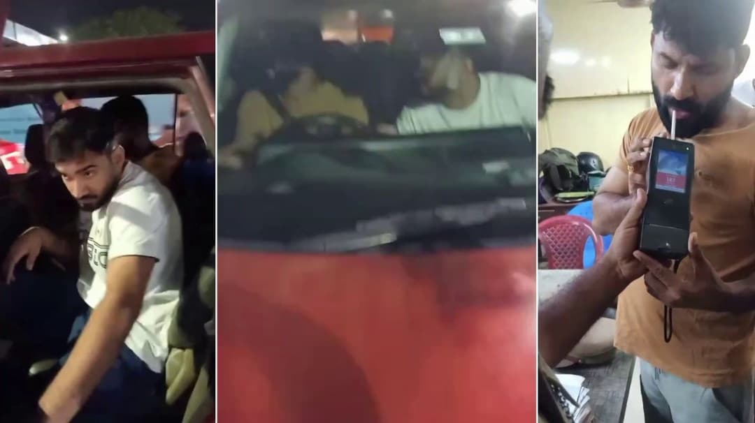 சென்னை ரெட்டேரியில் சாலையில் தாறுமாறாக ஓடிய சொகுசு கார்.. மடக்கிப்பிடித்த பொதுமக்கள்..!