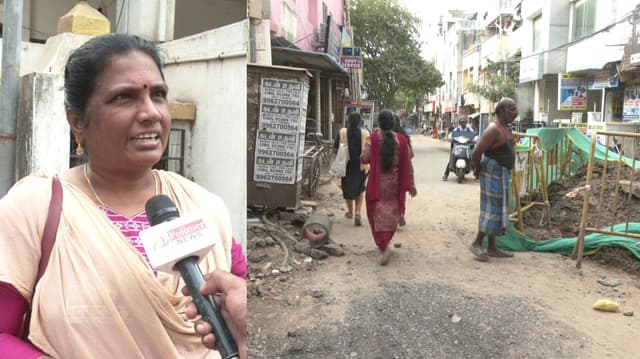 பாதாள சாக்கடை பணிகள் முடிவடைந்தும் மூடப்படாத பள்ளங்கள்..!  விபத்தில் சிக்கும் வாகன ஓட்டிகள்..