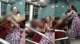 ஓடும் ரயிலில் மூதாட்டியை சரமாரியாகத் தாக்கிய பெண்கள்.. வீடியோ வைரல்