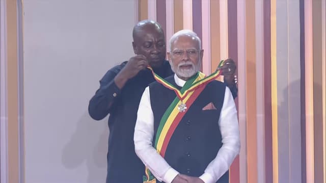 பிரதமர் மோடிக்கு கானா அரசின் உயரிய விருது