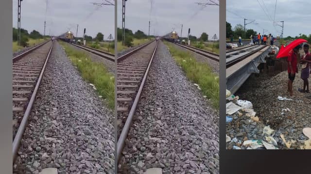 ரயில்வே சுரங்கப் பாதை அமைக்கும் பணியின் போது மண்சரிவு