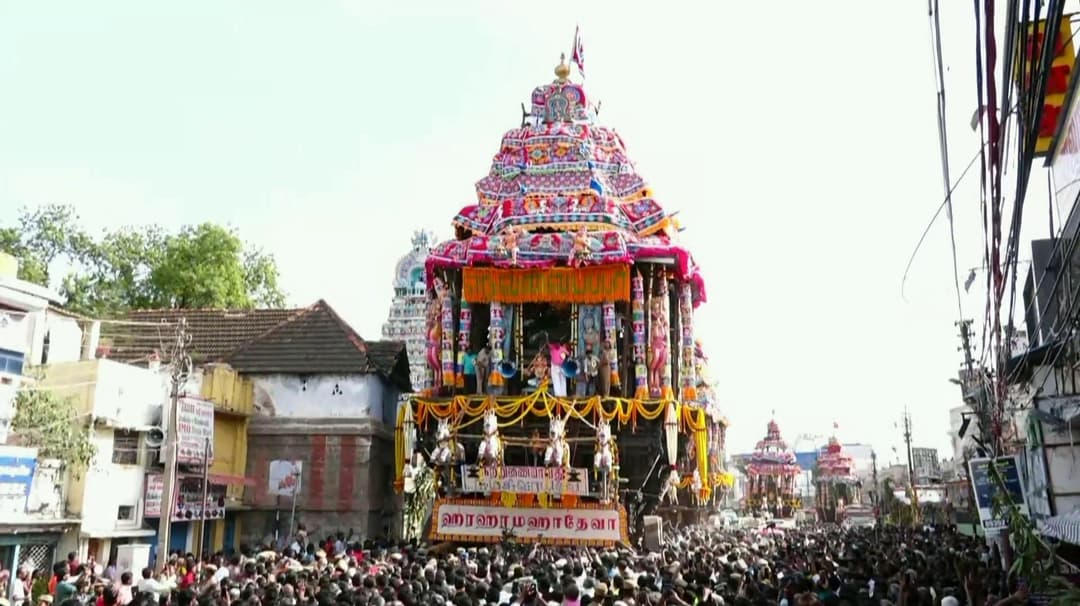 நெல்லையப்பர் கோவில் ஆனிப்பெருந்திருவிழா தேரோட்டம் கோலாகலம்