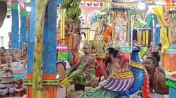 திருப்பரங்குன்றம் கோவில் குடமுழுக்கு விழா.. முதலாம் கால யாகசாலை பூஜை கோலாகலம்