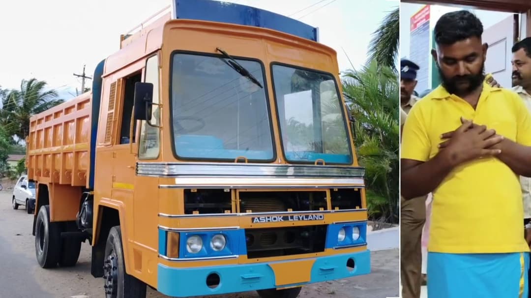 பஞ்சர் கடையில் நிறுத்தியிருந்த லாரி திருட்டு.. வேறு வர்ணம் பூசி விற்க முயன்றவர்கள் கைது..!