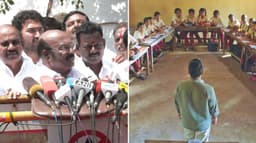 ' ப ' வடிவில் அமர வைப்பதால் கல்வித் தரம் உயர்ந்திடுமா? - ஜெயக்குமார் கேள்வி