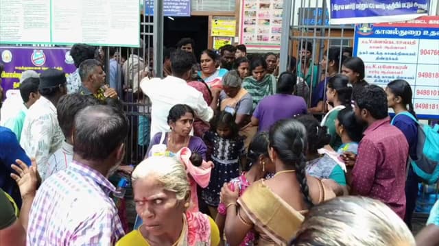 அரசு மருத்துவமனையின் மகப்பேறு வார்டில் தீப்பற்றியதாகப் புரளி