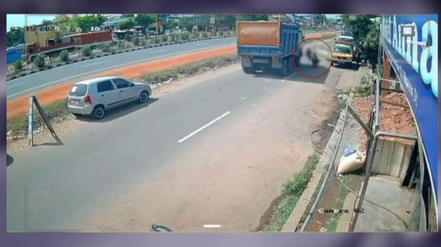 கவனக்குறைவாக டாடா எஸ் வாகனத்தின் கதவை திறந்த ஓட்டுநர் கதவில் மோதி கீழே விழுந்த இளைஞர் உயிரிழப்பு..!
