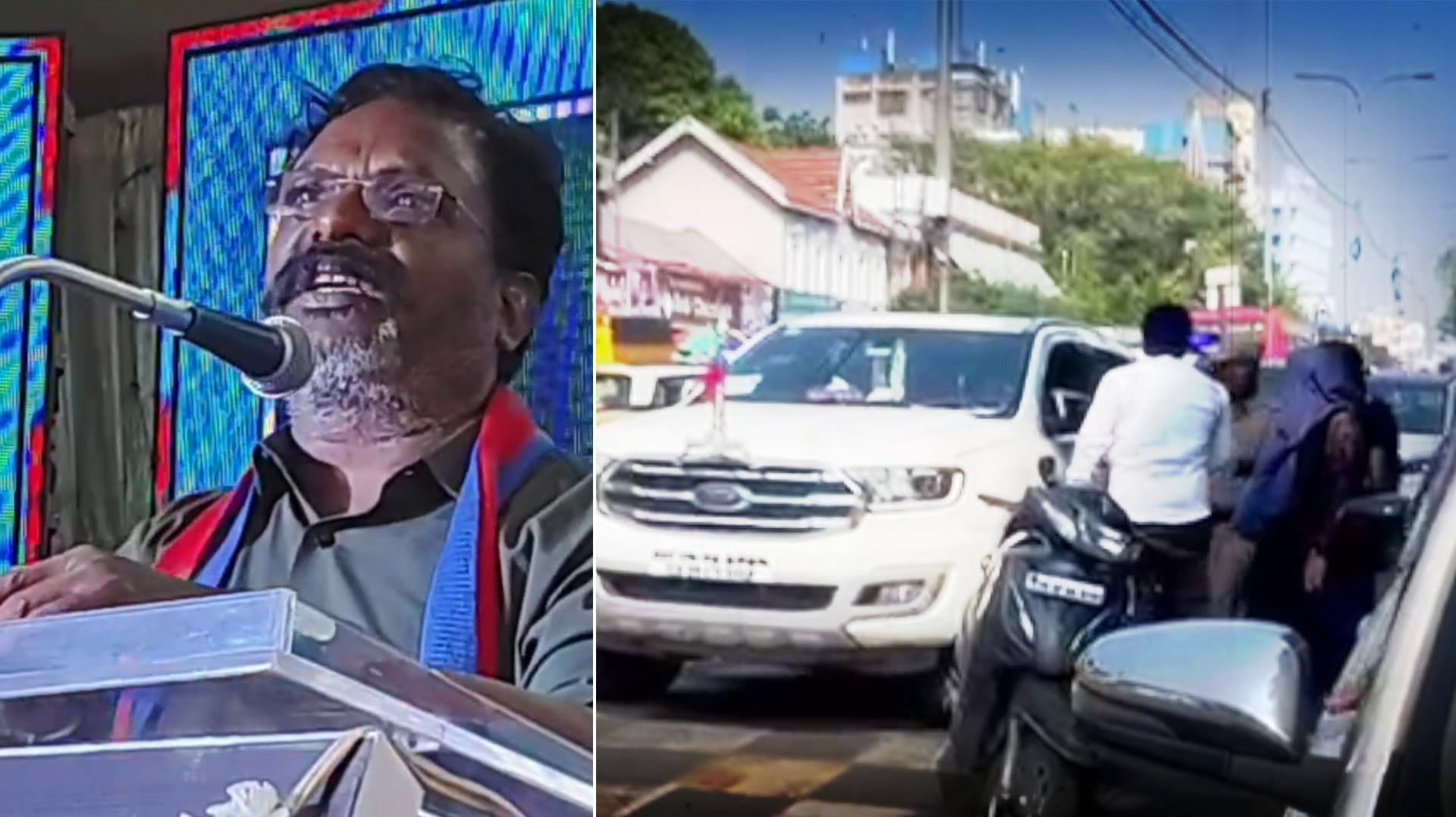 ஸ்கூட்டரில் சென்றவர் முறைத்து பார்த்ததால் தான் அடித்தார்கள் - திருமாவளவன் சொன்ன விளக்கம்