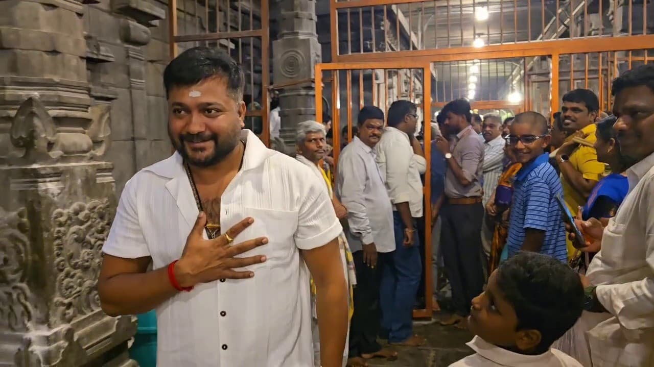 திருவண்ணாமலை அண்ணாமலையார் கோயிலில் பாபி சிம்ஹா வழிபாடு