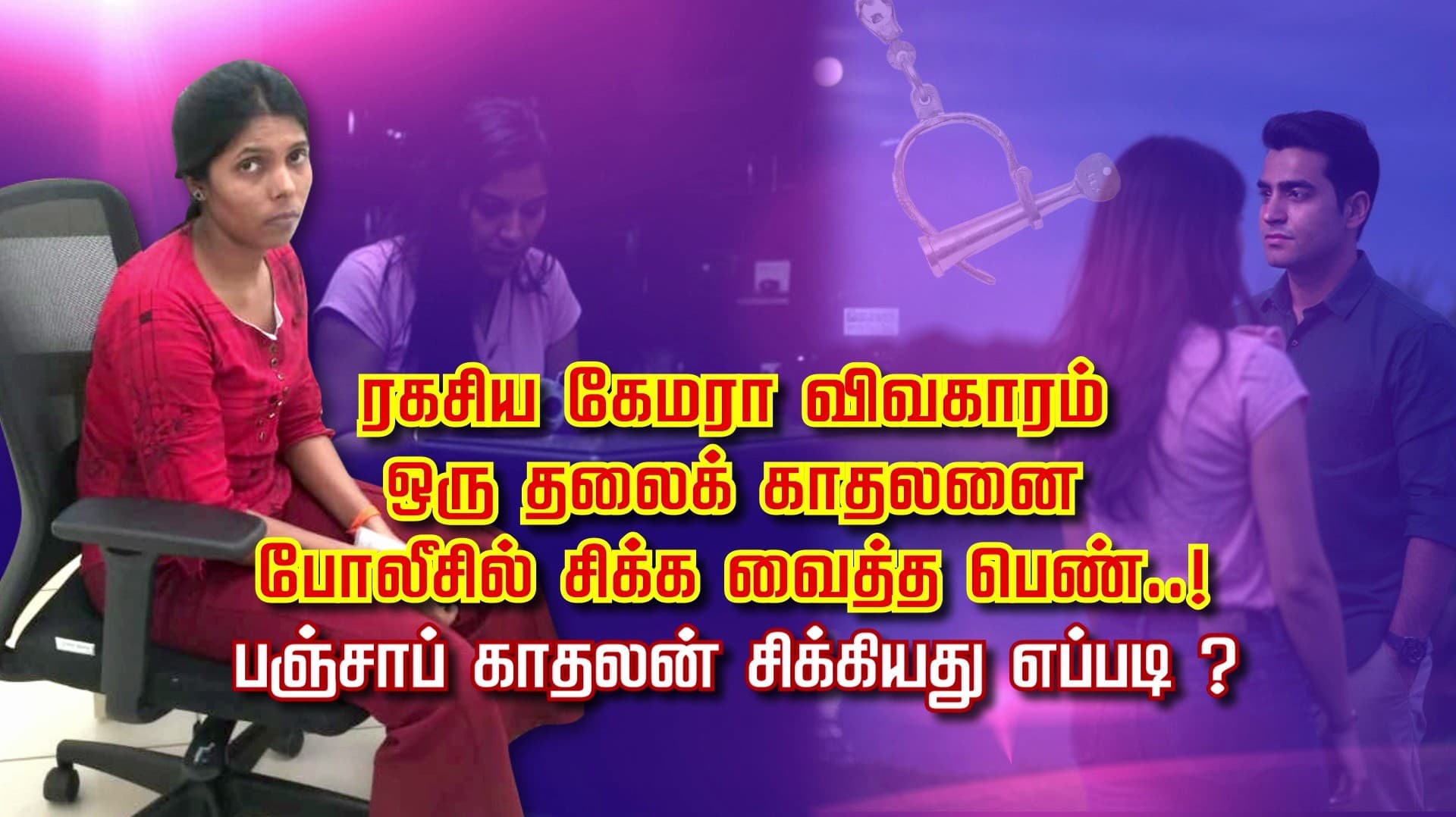 ரகசிய கேமரா விவகாரம் ஒரு தலை காதலனை போலீசில் சிக்க வைத்த பெண்..! பஞ்சாப் காதலன் சிக்கியது எப்படி ?