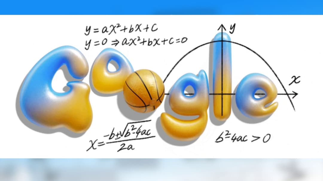 இருபடி சமன்பாட்டை மையமாக வைத்து டூடுல் வெளியிட்டுள்ள கூகுள்