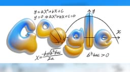 இருபடி சமன்பாட்டை மையமாக வைத்து டூடுல் வெளியிட்டுள்ள கூகுள்