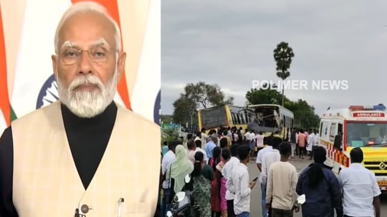 சிவகங்கை பேருந்து விபத்து - பிரதமர் மோடி இரங்கல்