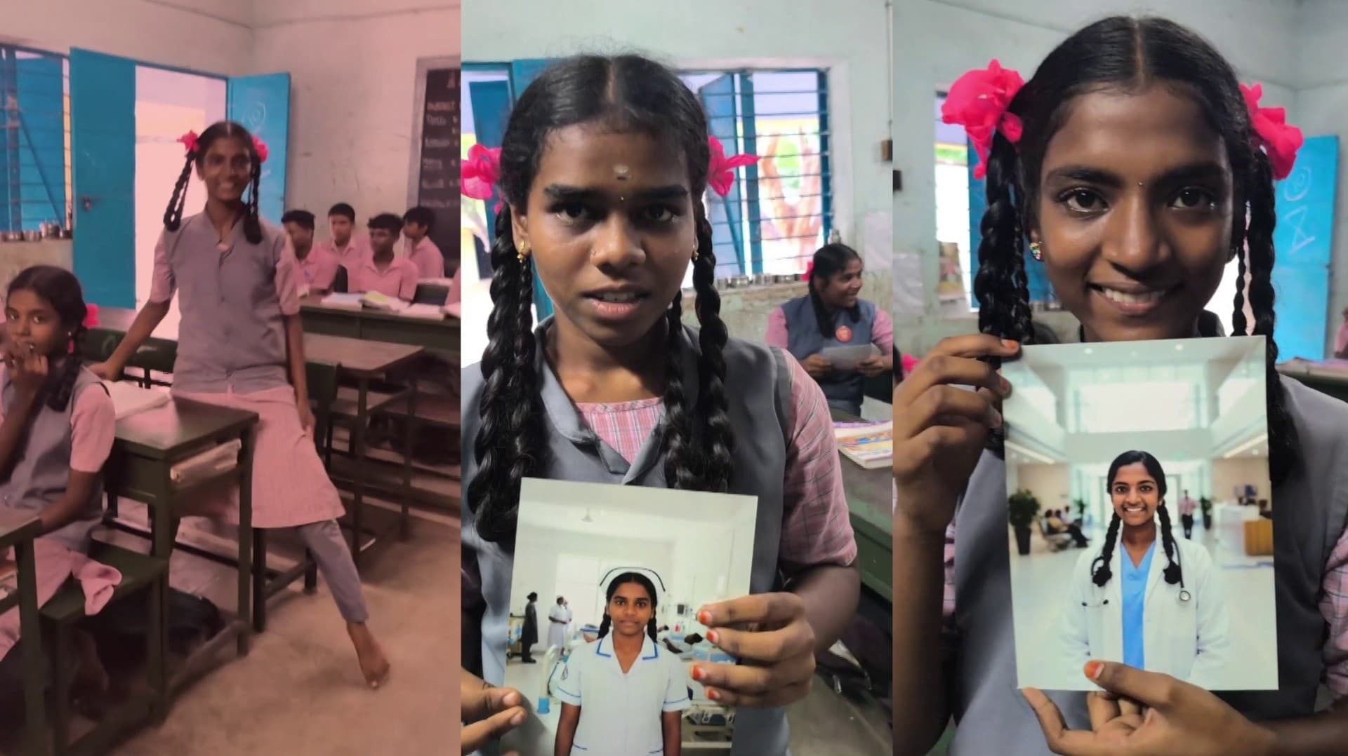 மாணாக்கர்களின் எதிர்கால கனவை AI மூலம் புகைப்படமாக உருவாக்கிய ஆசிரியை