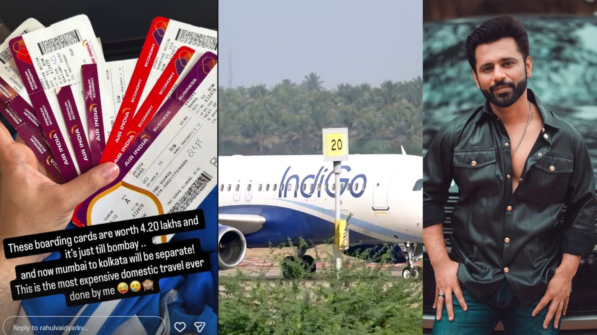 "கோவா - மும்பை விமான டிக்கெட் ரூ.4.2 லட்சம்" -  பாடகரின் இன்ஸ்டா பதிவு