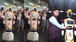 ரயில் நிலையத்தில் மனித வடிவ ரோபோ.. AI தொழில்நுட்பத்துடன் பாதுகாப்புப் பணியில் அசத்தல்.!