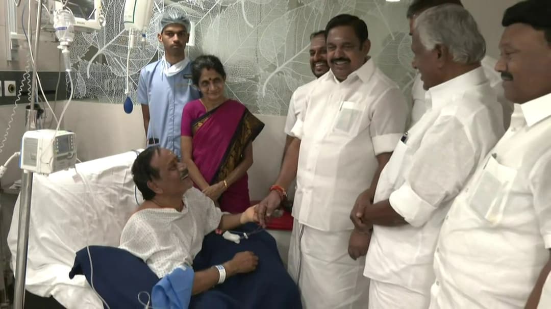 அப்போலோ மருத்துவமனையில் ஹெச்.ராஜாவை சந்தித்தார் இ.பி.எஸ்.