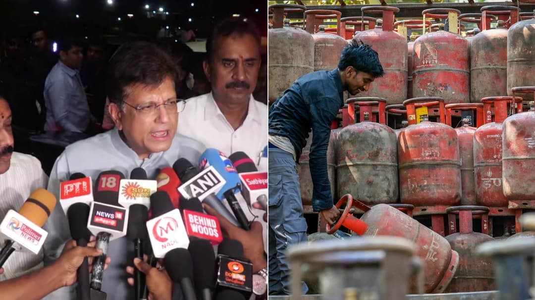 இந்தியாவில் சமையல் எரிவாயு தட்டுப்பாடு இல்லை - மத்திய அமைச்சர் பியூஸ் கோயல்