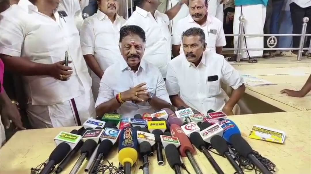 தமிழகத்தில் சட்டம் ஒழுங்கு சீராக உள்ளது - ஓ.பன்னீர்செல்வம்